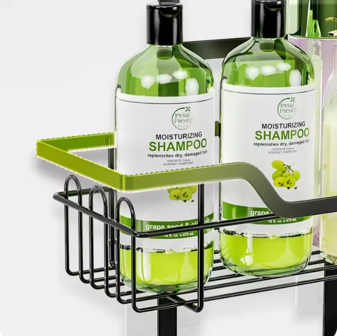 Hangende Badkamerplank Boven Deur – Boorvrij Opbergrek voor Douche en Toilet