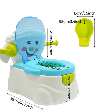 Draagbaar Kindertoilet met Lachend Gezicht – Opvouwbaar Zindelijkheidstraining Potje