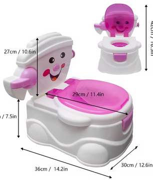 Kindertoilet voor Peuters – Trainingstoilet met Antislip Handgrepen