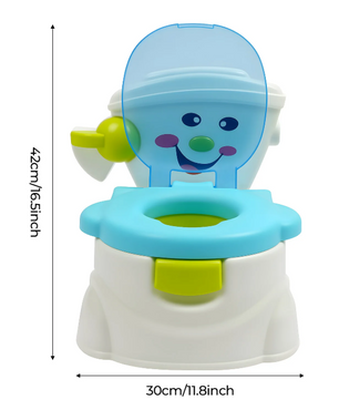 Draagbaar Kindertoilet met Lachend Gezicht – Opvouwbaar Zindelijkheidstraining Potje