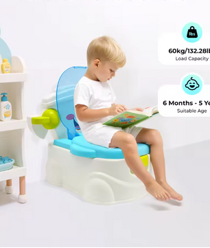 Draagbaar Kindertoilet met Lachend Gezicht – Opvouwbaar Zindelijkheidstraining Potje