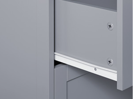 Badkamerkast met 2 Deuren en 2 Lades – Verstelbare Plank, Slank en Modern Ontwerp