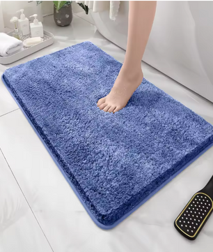 Pluche Badkamermat Antislip – Absorberende Vloermat met Verdikte Rand