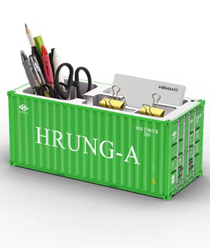 Gesimuleerde Cargo Container Penhouder – Desktop Organizer 1:20