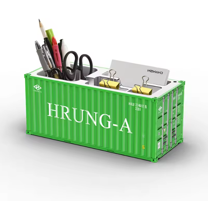 Gesimuleerde Cargo Container Penhouder – Desktop Organizer 1:20