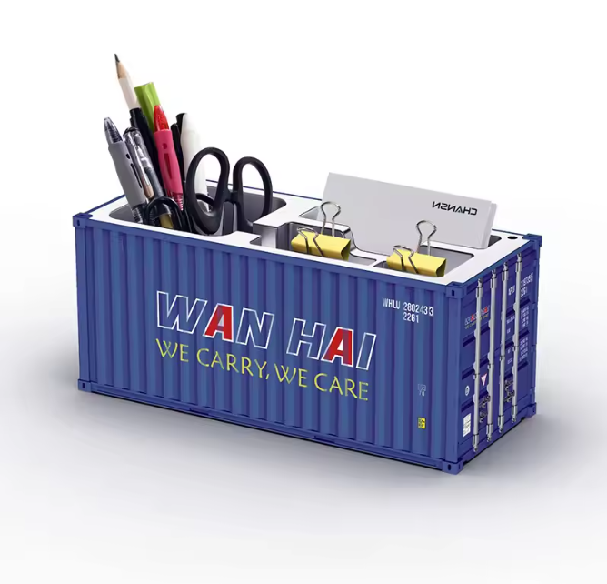 Gesimuleerde Cargo Container Penhouder – Desktop Organizer 1:20