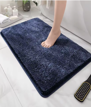 Pluche Badkamermat Antislip – Absorberende Vloermat met Verdikte Rand