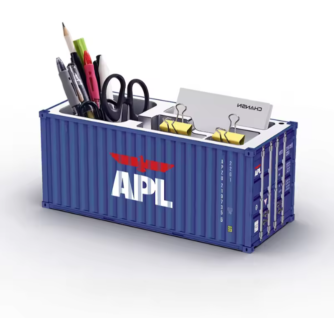 Gesimuleerde Cargo Container Penhouder – Desktop Organizer 1:20