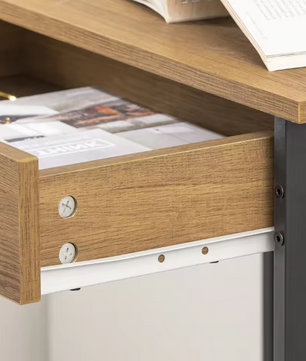 Compact Bureau met Lade en 2 Haken – Werktafel voor Thuis, Studie en Kantoor