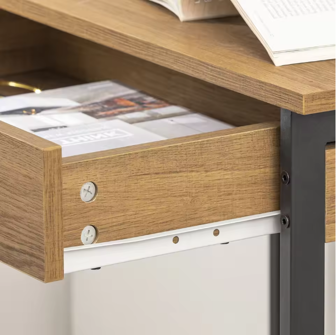 Compact Bureau met Lade en 2 Haken – Werktafel voor Thuis, Studie en Kantoor
