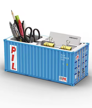 Gesimuleerde Cargo Container Penhouder – Desktop Organizer 1:20