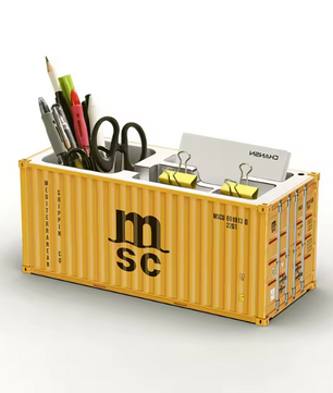 Gesimuleerde Cargo Container Penhouder – Desktop Organizer 1:20