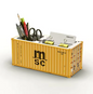 Gesimuleerde Cargo Container Penhouder – Desktop Organizer 1:20