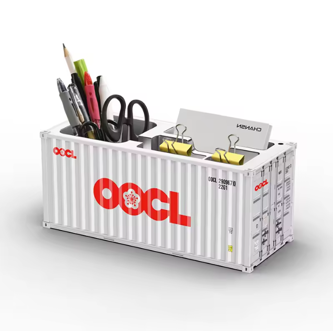 Gesimuleerde Cargo Container Penhouder – Desktop Organizer 1:20