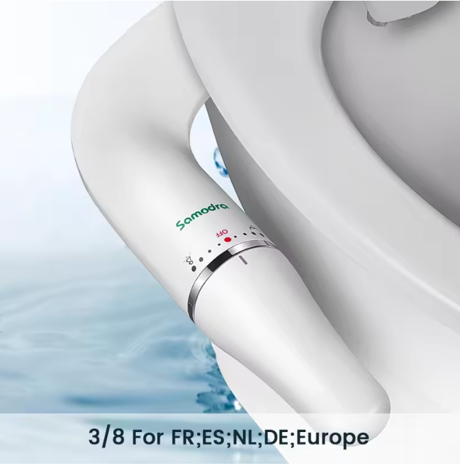 Ultraslanke Toiletbidet – Bidet Toiletbrilbevestiging met Verstelbare Waterdruk