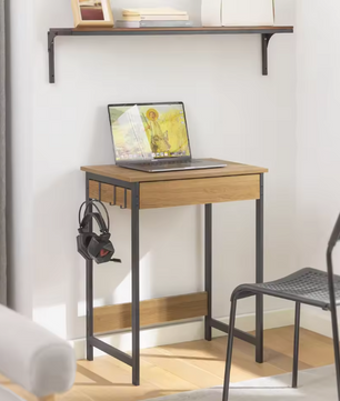 Compact Bureau met Lade en 2 Haken – Werktafel voor Thuis, Studie en Kantoor