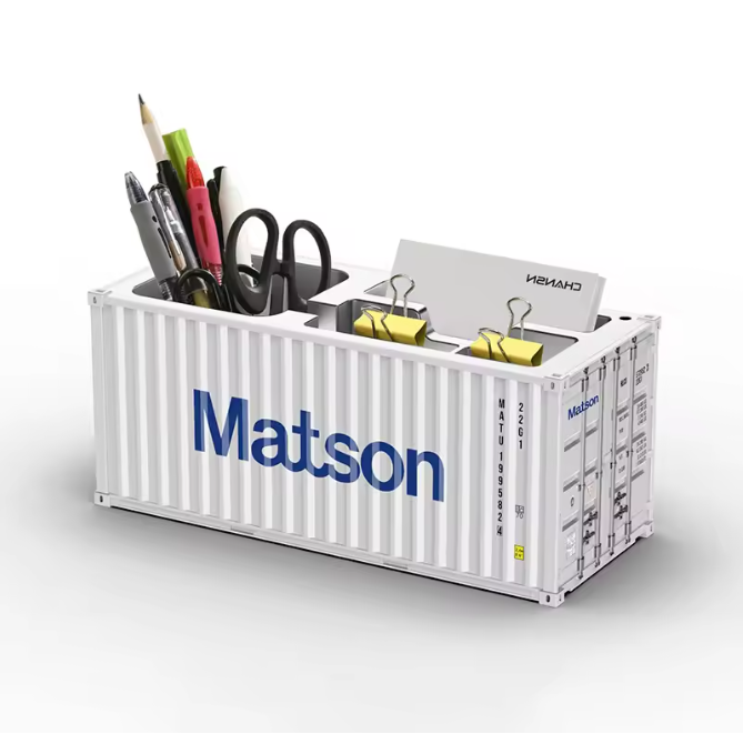 Gesimuleerde Cargo Container Penhouder – Desktop Organizer 1:20