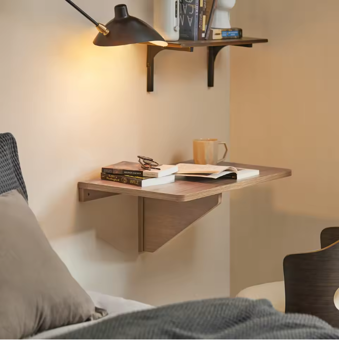 Wandklaptafel 60 × 40 cm – Ruimtebesparende Keukentafel en Bureau