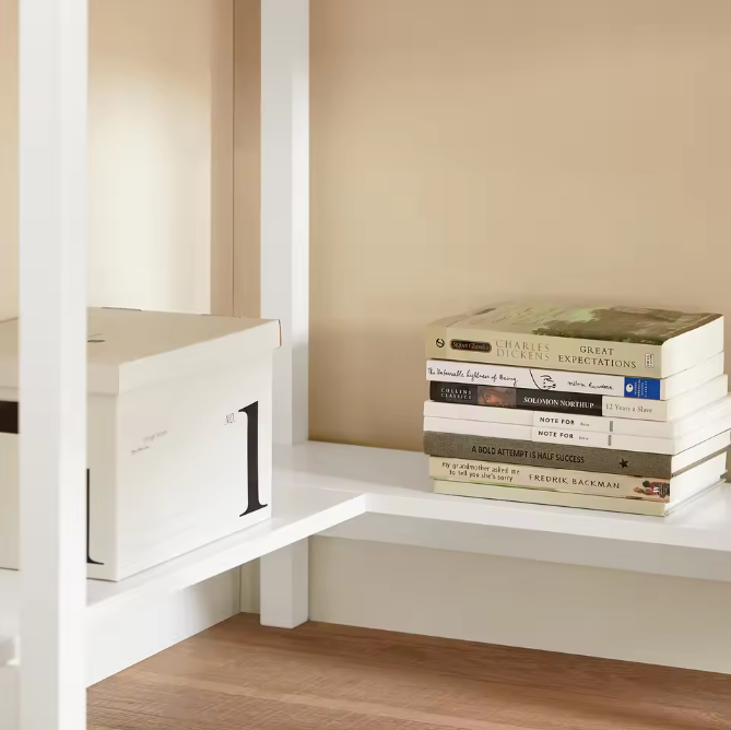 Witte Hoektafel met Lade en Plank – Compact Bureau voor Thuis en Kantoor