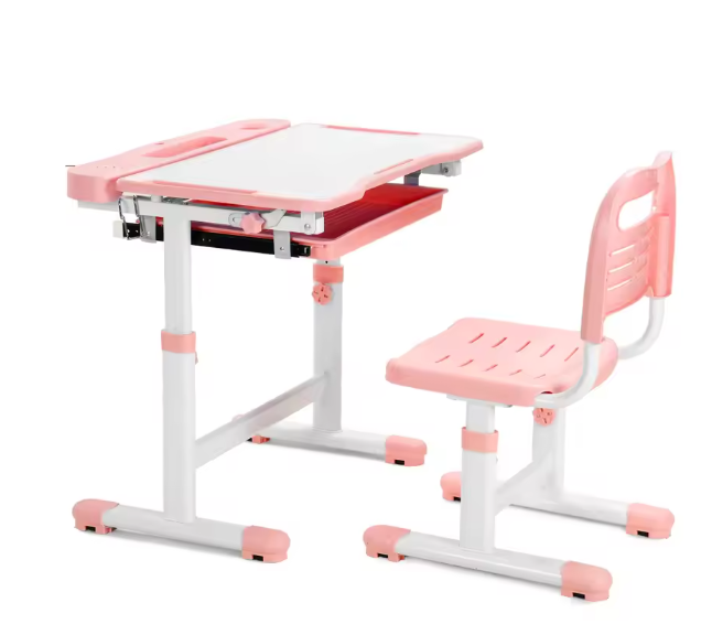 Verstelbare Kinderstudeertafel met Stoel – Kantelbaar en Ergonomisch