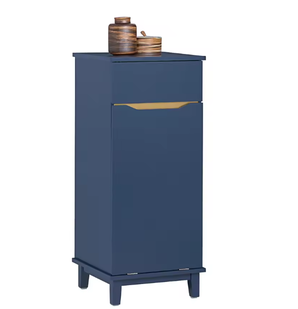 Waskast met Uitklapbare Waszak en Lade – Smalle Wasmandkast