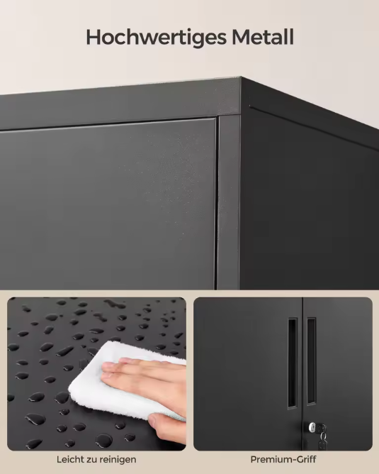 Metalen Archiefkast met 2 Deuren – Multifunctionele Opbergkast