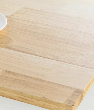 Opvouwbare Eettafel van Rubberhout met Plank – Multifunctionele Houten Klaptafel