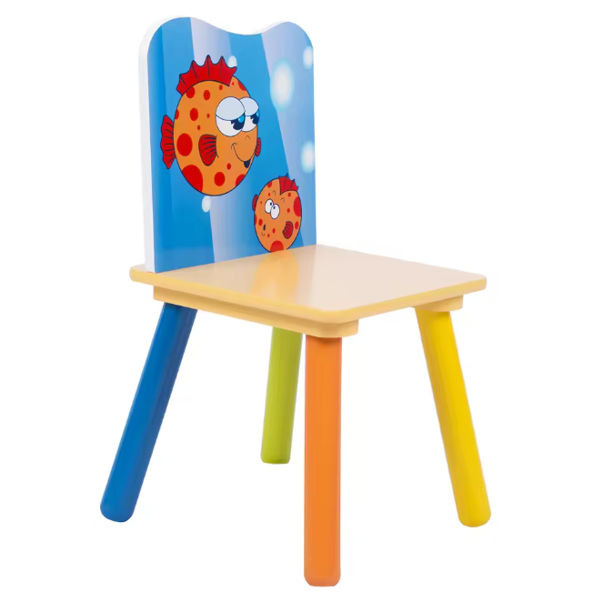 Houten Kindertafel met 2 Stoelen – Knutsel- en Studeer­set voor Kleuters