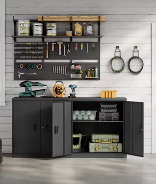 Afsluitbare Metalen Archiefkast met Verstelbare Plank – Multifunctionele Kantooropslag