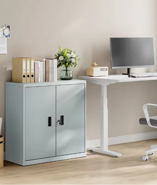 Afsluitbare Metalen Archiefkast met Verstelbare Plank – Multifunctionele Kantooropslag