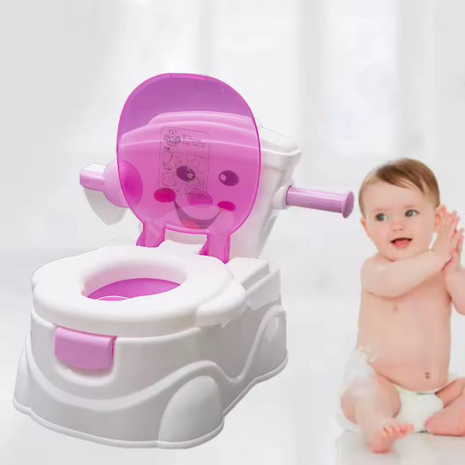 Kindertoilet voor Peuters – Trainingstoilet met Antislip Handgrepen