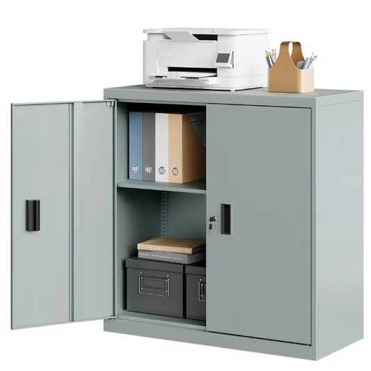 Afsluitbare Metalen Archiefkast met Verstelbare Plank – Multifunctionele Kantooropslag