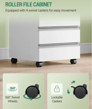 Mobiele Archiefkast met 5 Laden en Slot – Compacte Kantooropslag