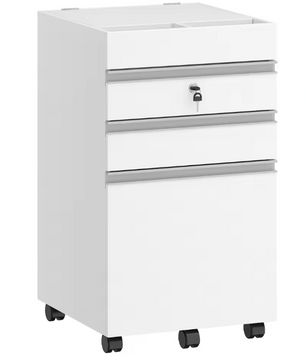 Mobiele Archiefkast met 3 Laden en Slot – Compacte Kantooropslag