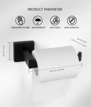 Roestvrijstalen Toiletrolhouder met Plank – Wandgemonteerd Badkameraccessoire