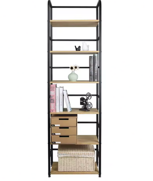 6-Laags Ladder Opbergplank – Smalle Boekenplank voor Badkamer, Keuken en Woonruimte