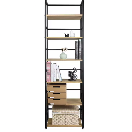 6-Laags Ladder Opbergplank – Smalle Boekenplank voor Badkamer, Keuken en Woonruimte