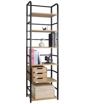 6-Laags Ladder Opbergplank – Smalle Boekenplank voor Badkamer, Keuken en Woonruimte
