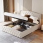 Gestoffeerd Hydraulisch Opbergbed – Modern Tweepersoonsbed 140/160 × 200 cm