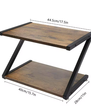 2-Laags Desktop Printerstandaard – Compact Bureau Opbergrek
