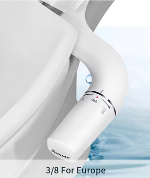 Ultradunne Toiletbidet met Dubbele Sproeier – Niet-Elektrische Hygiënische Douche