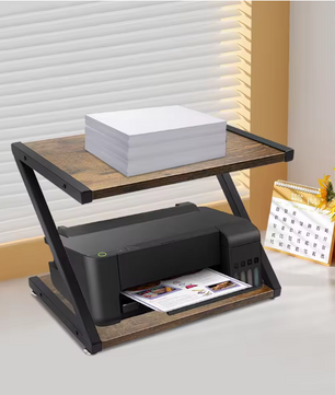 2-Laags Desktop Printerstandaard – Compact Bureau Opbergrek