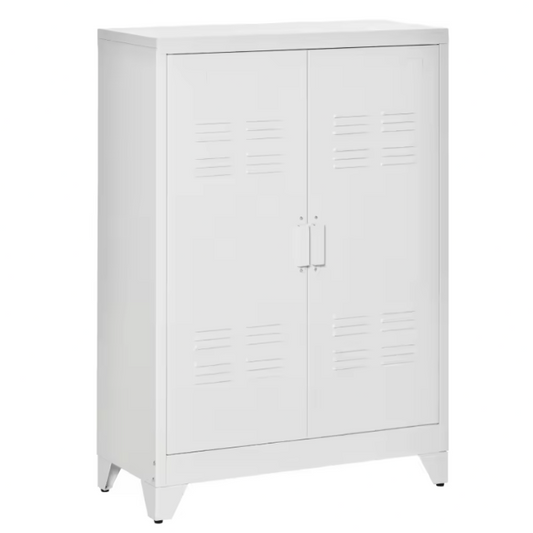 Metalen Archiefkast met Dubbele Deur en Verstelbare Planken