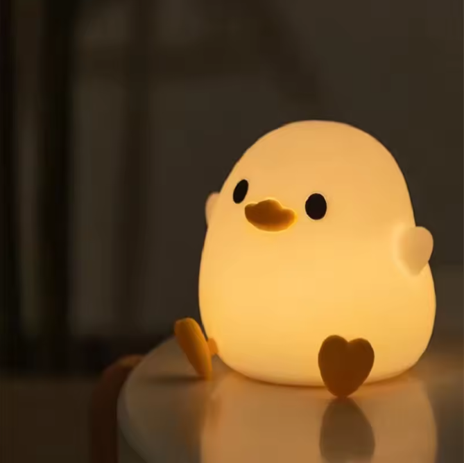 Schattig Eend Nachtlampje – Oplaadbaar en Dimbaar Siliconen LED Lamp