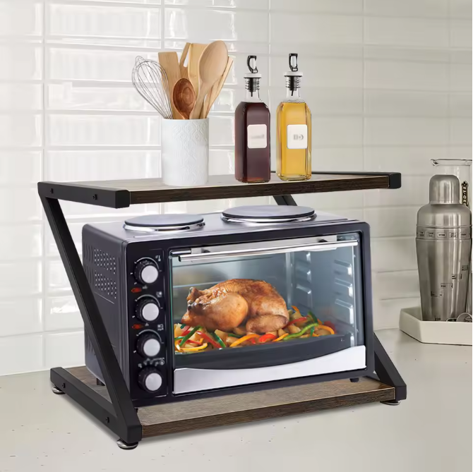 2-Laags Desktop Printerstandaard – Compact Bureau Opbergrek