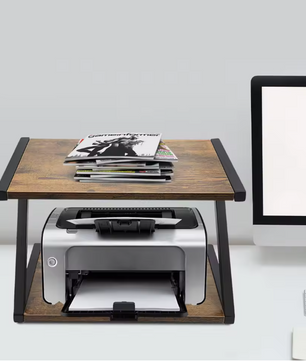 2-Laags Desktop Printerstandaard – Compact Bureau Opbergrek