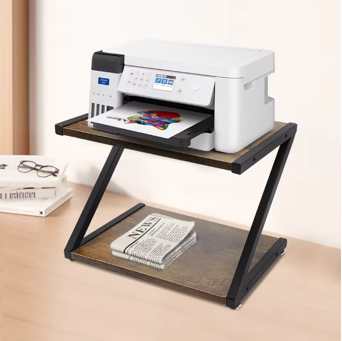 2-Laags Desktop Printerstandaard – Compact Bureau Opbergrek
