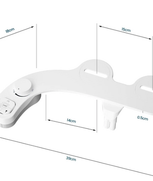 Niet-Elektrische Toiletbidet met Zelfreinigend Dubbel Mondstuk – Wc-Bril Bevestiging