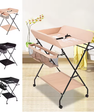 Opvouwbare Babycommode met Opbergvakken – Draagbaar Wisselstation