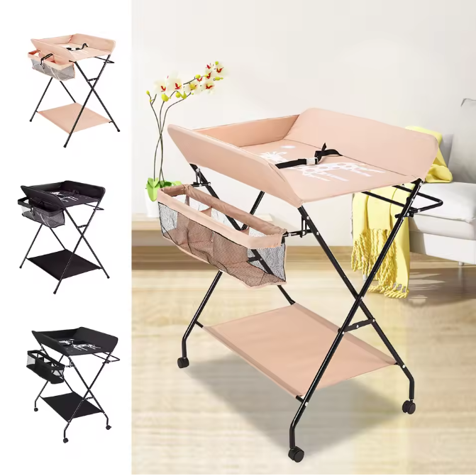 Opvouwbare Babycommode met Opbergvakken – Draagbaar Wisselstation